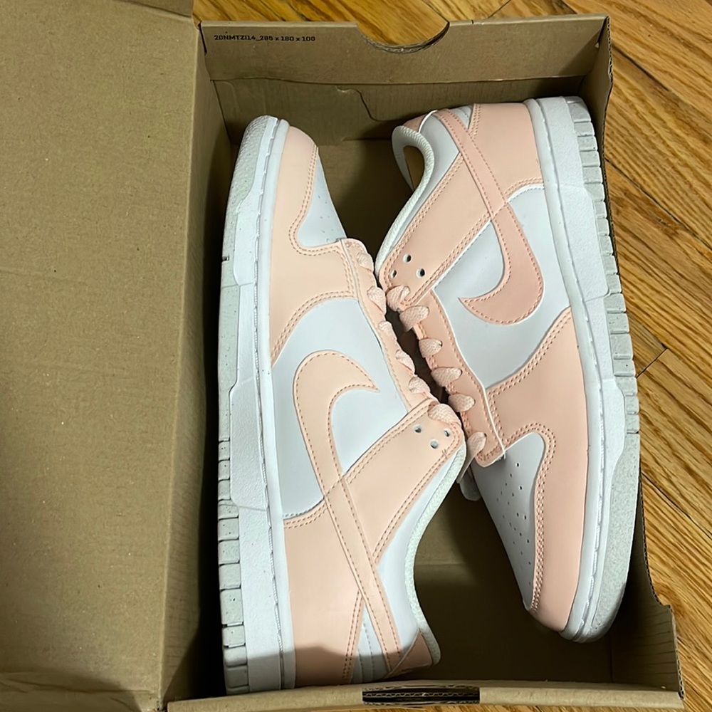 Nike Pale Coral Low Dunks Size 7 Womens